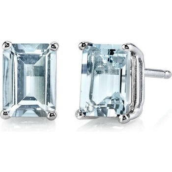 Eppi Zlaté náušnice s emerald akvamarínmi Haley E32555