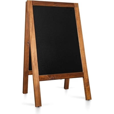 A-Z Reklama CZ Dřevěný poutač s křídovou tabulí – plocha 53 × 80 cm – tmavě hnědý – kód PMPWRAB65X117