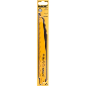 DEWALT нож за дърво с пирони 228 мм, бързи рязане (5 бр. ) DT2349 (DT2349)