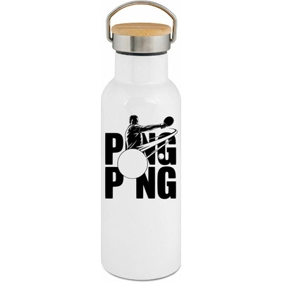 123TRIKO termoska Shadow ping-pong, černý potisk 500 ml
