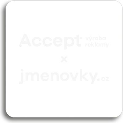 ACCEPT Piktogram prázdný - bílá tabulka