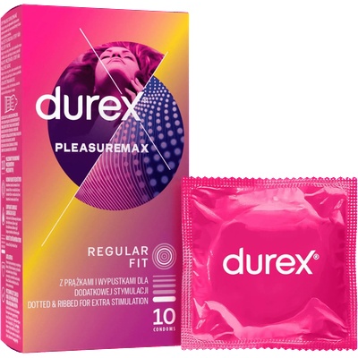 Durex Pleasuremax - Презервативи с мидички (10 бр. )