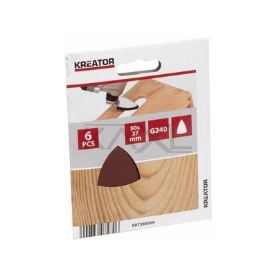 KREATOR Brusný papír 50mm prstového tvaru G240 5ks