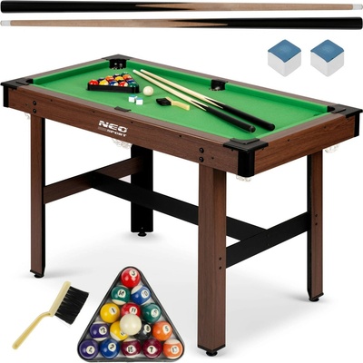 Neo-Sport Biliardový stůl 122 x 61 x 76 cm NS-807 tmavě hnědý – Zboží Dáma
