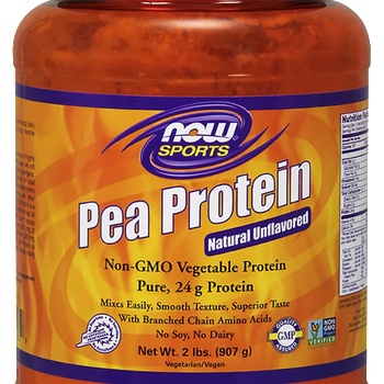 NOW НАУ ФУДС НЕОВКУСЕН ГРАХОВ ПРОТЕИН 2 lbs (907 ГР)/now sports pea protein powder, 2 lbs (907 gr)