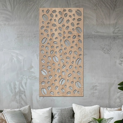 dřevo života Dřevěný panel KÁVOVÁ ZRNA malá Rozměry (cm): 60x120, Zvolte barvu dekoru: Dub Sonoma