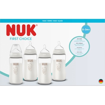 Nuk First Choice +, Perfect Start, Сет стъклени шишета 4, части (10225363)
