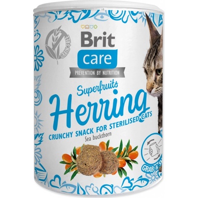 Brit Care Cat Snack Superfruits Herring dospelé sterilizované 100 g
