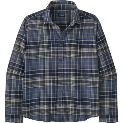 Patagonia Мъжка риза с копчета Patagonia L/S LW Fjord Flannel Shirt - Depth: New Navy - размер XL (033-0627-4114)