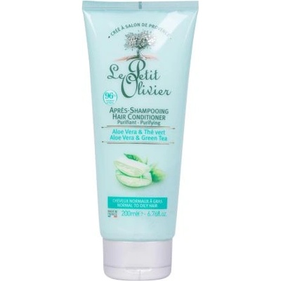 Le Petit Olivier Aloe Vera & Green Tea Purifying 200 ml балсам за нормална към мазна коса за жени