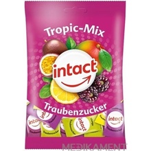 INTACT Tropic Mix Hroznový cukor pastilky s príchuťou tropického ovocia 100 g