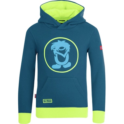 TROLLKIDS Детски суичър Trollkids Kid's Troll Sweater Hoodie - Petrol / Lime - размер 164 (EU) (704-2046-1319)