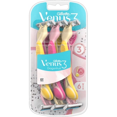 Gillette Venus 3 - самобръсначки за еднократна употреба Dragonfruit 6 бр