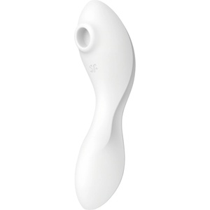 Satisfyer Curvy Trinity 5+ - 2 в 1 вибратор с управление чрез приложение (бял)