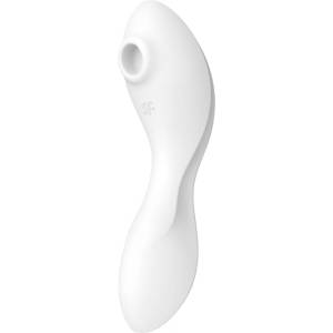 Satisfyer Curvy Trinity 5+ - вибратор 2 в 1 с управление чрез приложение (бял)