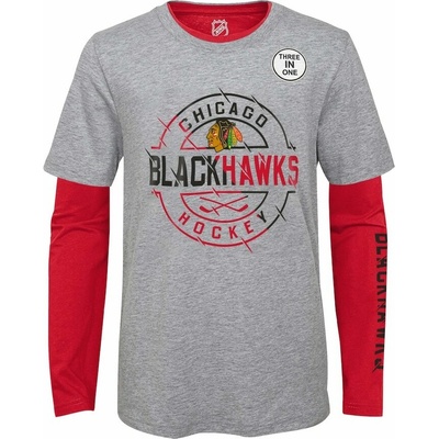 Outerstuff detské tričko Chicago Blackhawks Two-Way Forward 3 In 1 Combo