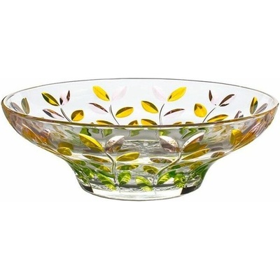 Bohemia Prestige Skleněná mísa Laurus Spring 30 cm
