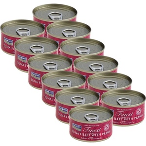 Fish4Dogs FISH4CATS Най-добро филе от риба тон с скариди 12 x 70 г