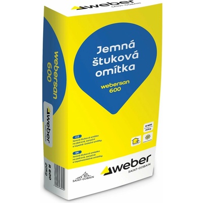 Weber webersan 600 jemná štuková omietka 20 kg