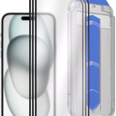 AlzaGuard 2.5D Glass EasyFit DustFree pro iPhone 15 - 3ks v balení s aplikátorem AGD-EFD8P3 – Zboží Živě