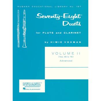Seventy-Eight Duets for Flute and Clarinet 2 56-78 / 78 duet pro příčnou flétnu a klarinet 2
