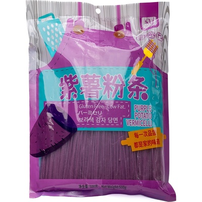 Shi Yi Ji Rezance z fialových sladkých zemiakov Vermicelli 500 g