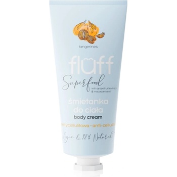 Fluff Superfood Tangerines крем за тяло против целулит Grapefruit Extract & Macadamia Oil 150ml