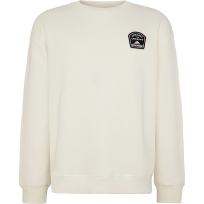 KnowledgeCotton Apparel Мъжки пуловер KnowledgeCotton Apparel Loose Sweater With Badge At Chest Jumper - Egret - размер 3XL (017-4147-0116)