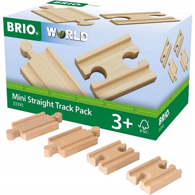 Brio Mini koleje rovné spojky 54 mm 4 ks 33333 – Zboží Dáma