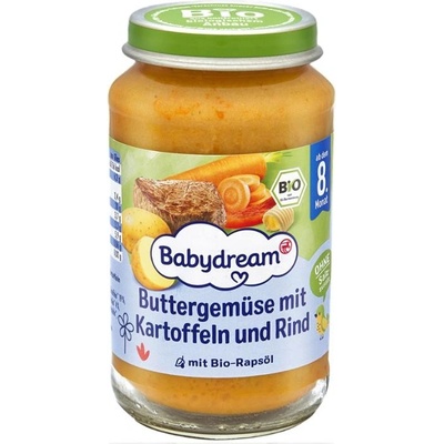 Babydream BIO zelenina s bramborami a hovězím masem 220 g – Sleviste.cz