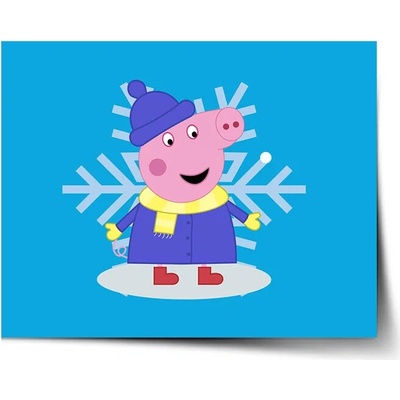 Sablio Plagát Prasiatko Pepina Vločka - 90x60 cm