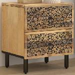vidaXL Нощно шкафче, 40x33x46 см, масивно мангово дърво (358210)