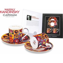 Carmani šálek s podšálkem espresso Wassily Kandinsky 2 x 100 ml