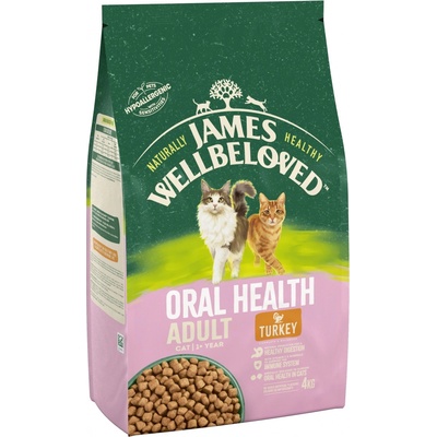 James Wellbeloved Adult Cat Oral Health Turkey & Rice 4 kg