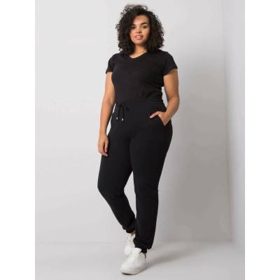 Dámske tepláky Fashionhunters Plus-size čierna BASIC Feel Good 2016102831464