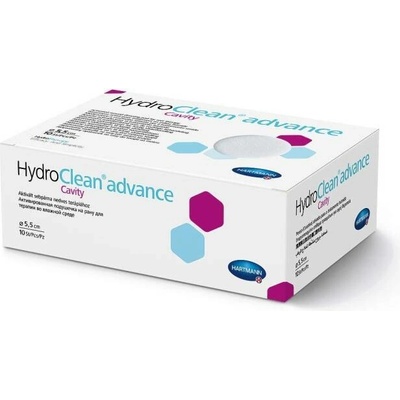 HydroClean advance vankúšik na rany kruh (priemer 5,5 cm) 10 ks