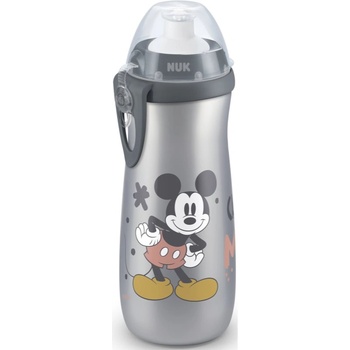 Nuk First Choice Mickey Mouse детско шише 36m+ Grey 450ml