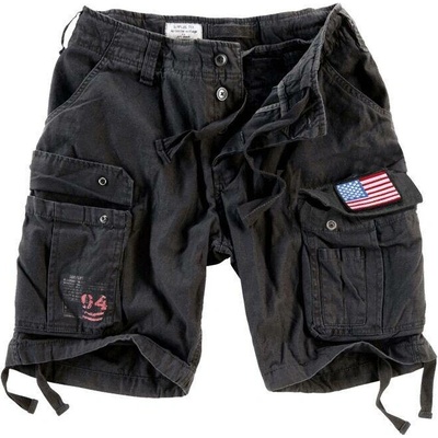 Airborne Vintage Shorts Patch černé