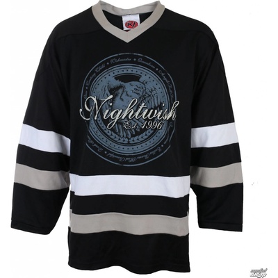 Metal Just Say Rock Nightwish OWL LOGO 96 BLK/WHT Čierna