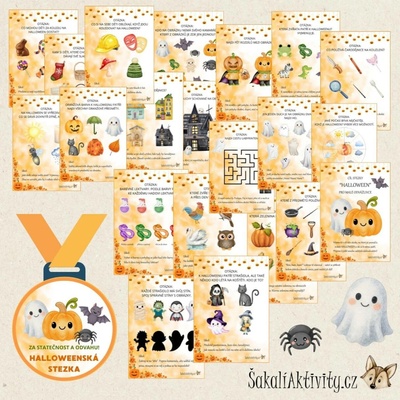 Plotovka/stezka - Halloween Provedení: Tištěný + laminovaný soubor