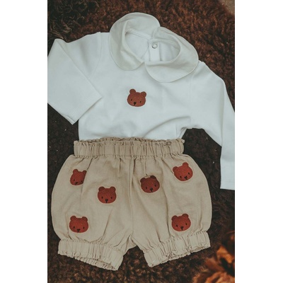 Donsje Бебешко боди от памук Donsje Davo Bodysuit Bear (3030101.)