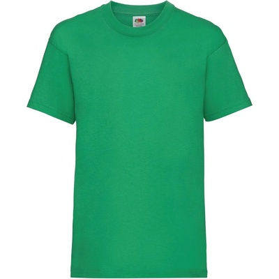 Fruit of the Loom tričko Kids Valueweight T zelené