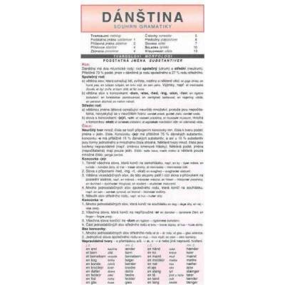Dánština - souhrn gramatiky /skládačka/
