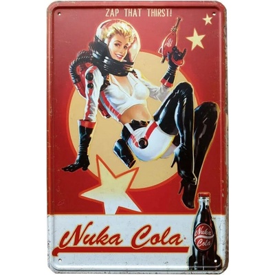 DEVplus Plechová ceduľa Fallout - Nuka Cola Girl
