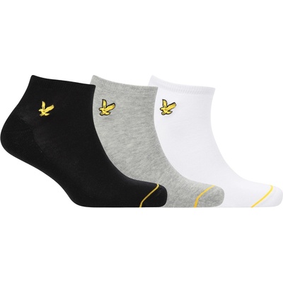 Lyle and Scott Чорапи Lyle and Scott Lyle 3P Ankle Socks Sn63 - White/Grey/Blck