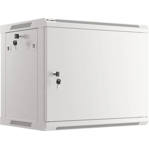 Lanberg rack cabinet 19 wall-mount 9U/600x450 for self-assembly with metal door grey (flat pack) (WF01-6409-00S)
