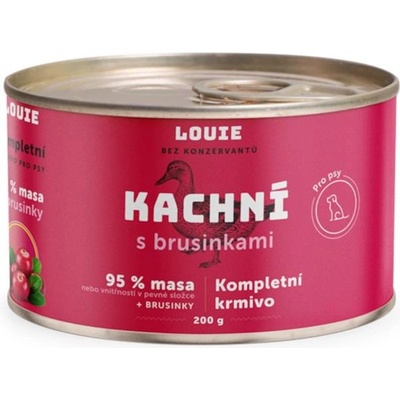 Louie pro psy kachní s brusinkami a vit. 0,2 kg