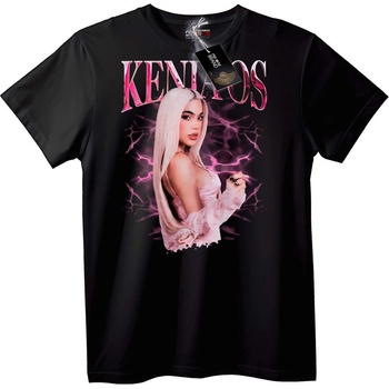 NOONEBRAND Тениска Keniaos розова мълния - S, White