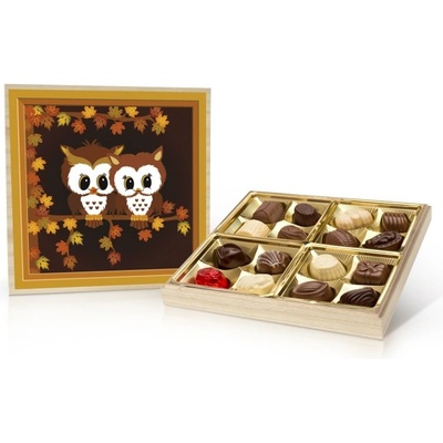 Selllot Sovičky belgické pralinky v dřevěné dóze 200 g