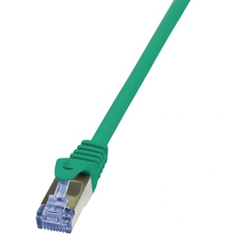 LogiLink Кабел S/FTP LOGILINK Cat6a, LSZH, Мед, 7.5 м, Зелен, AWG26, Двойно екраниран CQ3085S (CQ3085S) (CQ3085S)